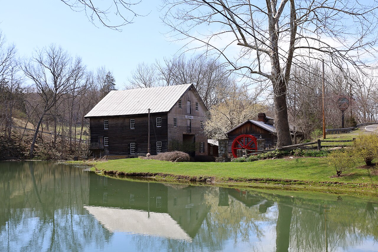 Cook’s Mill near Greenville, West Virginia, photographed in April 2022
